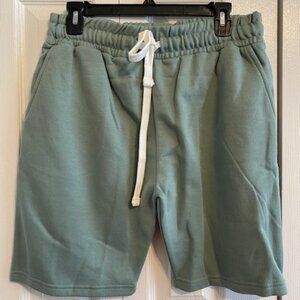 Fleece Factory Men’s shorts, Green, Medium